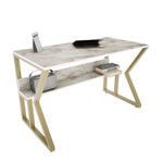 Casa si Gradina - Mobilier - Mese si birouri - Birouri - Birou, Hanah Home, pal melaminat, alb auriu, 120x60x72.8 cm, 875ZNA4574 - Infinity.ro