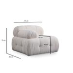 Casa si Gradina - Mobilier - Canapele si coltare - Coltare - Coltar, Atelier Del Sofa, lemn de fag si pal, alb, 190x160x95 cm, tapiterie poliester - Infinity.ro