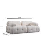 Casa si Gradina - Mobilier - Canapele si coltare - Coltare - Coltar, Atelier Del Sofa, lemn de fag si pal, alb, 190x160x95 cm, tapiterie poliester - Infinity.ro