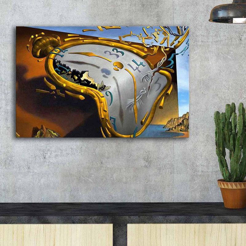 Casa si Gradina - Decoratiuni - Tablouri - Tablou canvas decorativ, Wallxpert, piele de caprioara, multicolor, 45x70 cm, rama lemn, 249CVT1406 - Infinity.ro