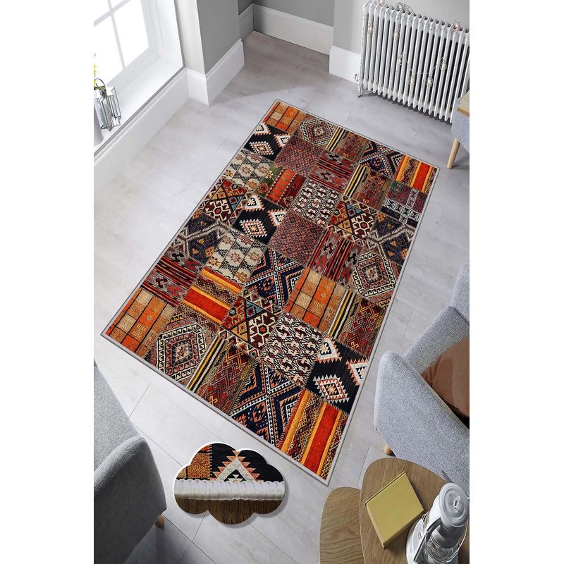 Casa si Gradina - Textile si covoare - Covoare - Covoare casa - Covor, Conceptum Hypnose, multicolor, 80x120 cm, 100% poliester, antiderapant, 478HFT2875 - Infinity.ro