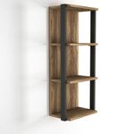 Casa si Gradina - Mobilier - Biblioteci si rafturi - Etajere - Etajera, Hanah Home, PAL melaminat, nuc, 33.5x21.3x79.5 cm - Infinity.ro