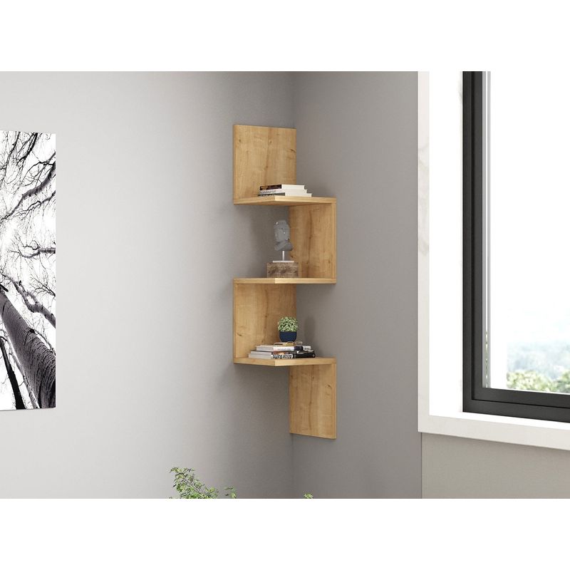 Casa si Gradina - Mobilier - Biblioteci si rafturi - Rafturi - Raft de perete, Hanah Home, pal melaminat, safir, 105.4x25x25 cm - Infinity.ro