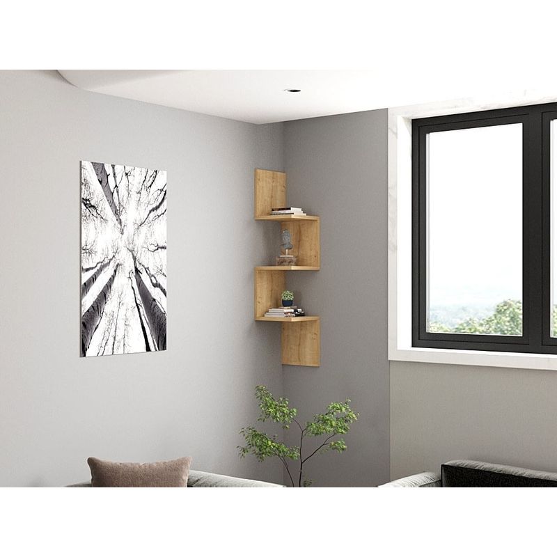 Casa si Gradina - Mobilier - Biblioteci si rafturi - Rafturi - Raft de perete, Hanah Home, pal melaminat, safir, 105.4x25x25 cm - Infinity.ro