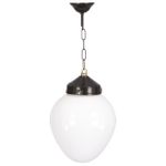 Casa si Gradina - Corpuri si surse de iluminat - Lustre si pendule - Candelabru de exterior, Opviq, abs, negru alb, 50x25 cm - Infinity.ro