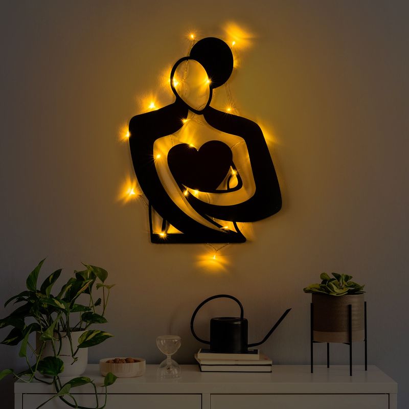 Casa si Gradina - Decoratiuni - Decoratiuni perete - Accesoriu decorativ de perete, Wallxpert, metal, negru, 70x52 cm, 891TNL3764 - Infinity.ro