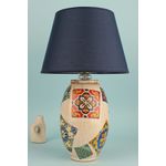 Casa si Gradina - Corpuri si surse de iluminat - Veioze si lampi - Veioze - Veioza, Opviq, ceramica, albastru bleumarin, 50 cm - Infinity.ro