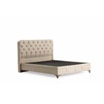 Casa si Gradina - Mobilier - Saltele si somiere - Somiere - Somiera cu tablie, Hanah Home, pal melaminat, bej, 100x190 cm - Infinity.ro