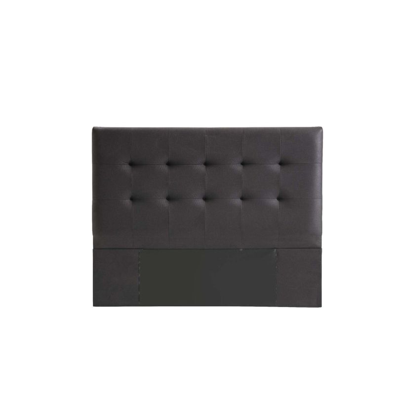 Casa si Gradina - Mobilier - Saltele si somiere - Somiere - Somiera cu tablie, Hanah Home, pal melaminat, negru, 100x200 cm - Infinity.ro