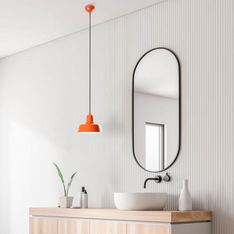 Casa si Gradina - Corpuri si surse de iluminat - Lustre si pendule - Lustra, Opviq, metal, portocaliu, inaltime reglabila 21-108 cm - Infinity.ro
