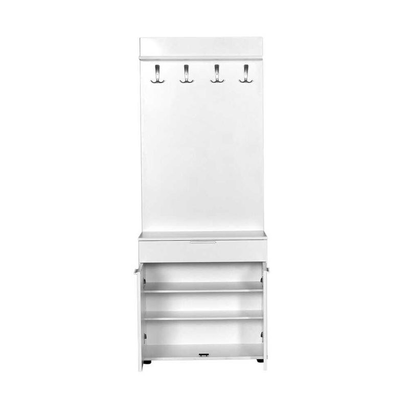 Casa si Gradina - Mobilier - Organizare si depozitare - Cuiere - Cuier, Hanah Home, pal melaminat, alb, 73x36x187 cm - Infinity.ro