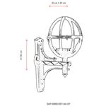 Casa si Gradina - Corpuri si surse de iluminat - Iluminat exterior - Lanterne - Lampa de perete exterior, Opviq, abs, negru, 50x35x23 cm, ip65 - Infinity.ro