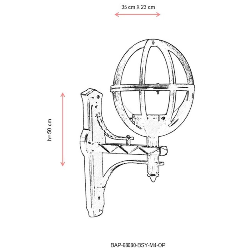 Casa si Gradina - Corpuri si surse de iluminat - Iluminat exterior - Lanterne - Lampa de perete exterior, Opviq, abs, negru, 50x35x23 cm, ip65 - Infinity.ro