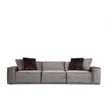 Casa si Gradina - Mobilier - Canapele si coltare - Canapele - Canapea 3 locuri, Hanah Home, lemn fag si pal, gri, 300x100x76 cm - Infinity.ro
