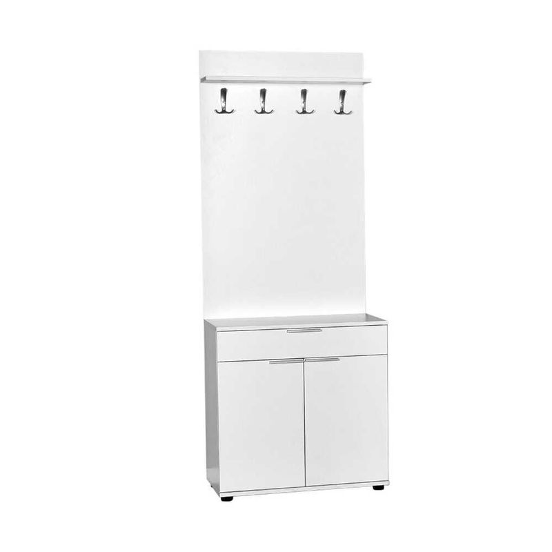 Casa si Gradina - Mobilier - Organizare si depozitare - Cuiere - Cuier, Hanah Home, pal melaminat, alb, 73x36x187 cm - Infinity.ro