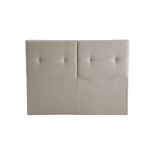 Casa si Gradina - Mobilier - Paturi si accesorii - Paturi - Pat dublu cu tablie, Hanah Home, placa aglomerata melaminata, stofa in, bej, 120x200 cm - Infinity.ro