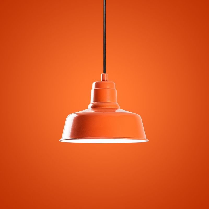 Casa si Gradina - Corpuri si surse de iluminat - Lustre si pendule - Lustra, Opviq, metal, portocaliu, inaltime reglabila 21-108 cm - Infinity.ro