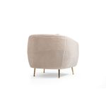 Casa si Gradina - Mobilier - Scaune si fotolii - Fotolii - Fotoliu, Hanah Home, lemn fag si pal, bej, 85x85x80 cm - Infinity.ro