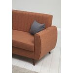 Casa si Gradina - Mobilier - Canapele si coltare - Canapele - Canapea extensibila 3 locuri, Atelier Del Sofa, poliester texturat in, rosu tigla, 214x86x77 cm - Infinity.ro