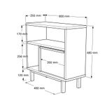 Casa si Gradina - Mobilier - Comode si corpuri - Console - Consola, Hanah Home, PAL melaminat, nuc, 60x25,5x60 cm - Infinity.ro