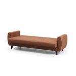 Casa si Gradina - Mobilier - Canapele si coltare - Canapele - Canapea extensibila 3 locuri, Atelier Del Sofa, poliester texturat in, rosu tigla, 214x86x77 cm - Infinity.ro