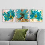 Casa si Gradina - Decoratiuni - Tablouri - Tablou decorativ, Wallxpert, panza, multicolor, 30x90 cm, set 3 piese, 564RMY1108 - Infinity.ro