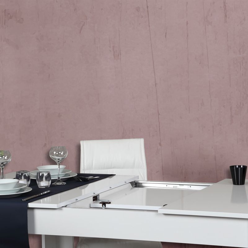 Casa si Gradina - Mobilier - Mese si birouri - Mese bucatarie si dining - Masa extensibila, Hanah Home, pal melaminat, alb, 130x80x78 cm - Infinity.ro