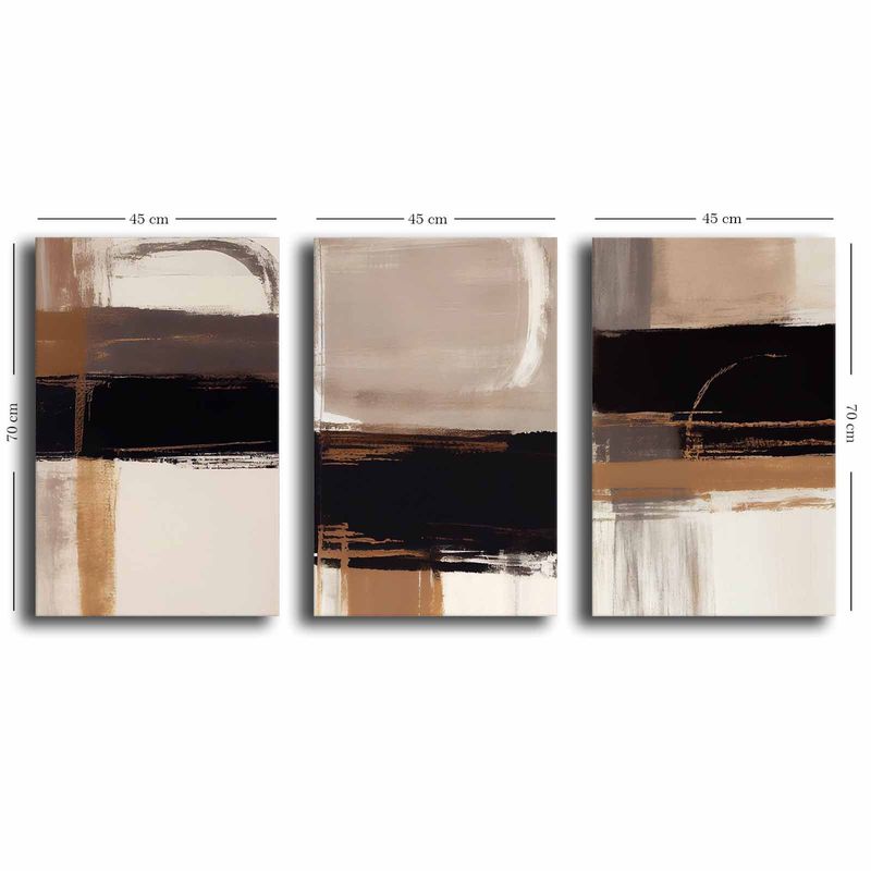 Casa si Gradina - Decoratiuni - Tablouri - Tablou decorativ triptic, Wallxpert, panza, multicolor, 145x70 cm, 895FNA1126 - Infinity.ro