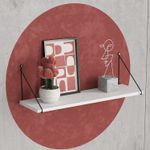 Casa si Gradina - Mobilier - Biblioteci si rafturi - Rafturi - Raft de perete, Hanah Home, pal melaminat, alb, 72x20x20 cm, 775DCM1603 - Infinity.ro