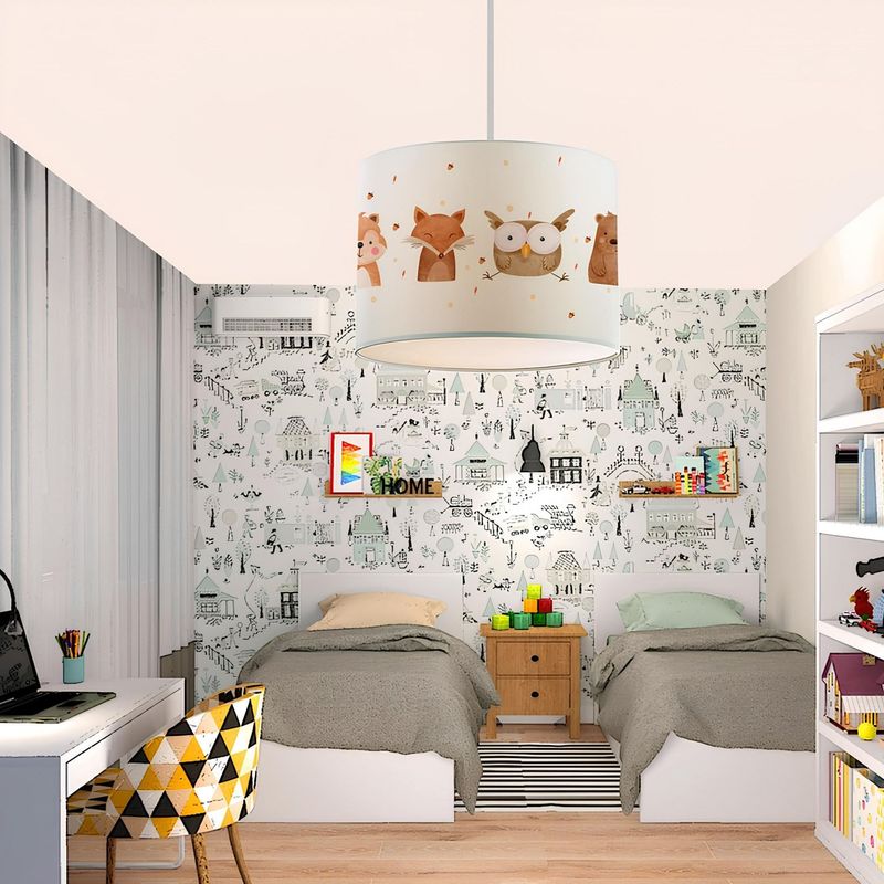 Casa si Gradina - Corpuri si surse de iluminat - Lustre si pendule - Candelabru, Opviq, material textil, multicolor, 24x21x70 cm, 780SGN4657 - Infinity.ro