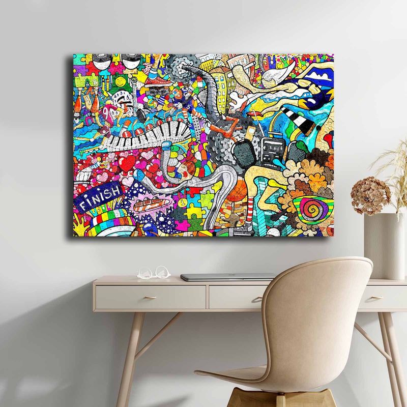 Casa si Gradina - Decoratiuni - Tablouri - Tablou decorativ, Wallxpert, panza, multicolor, 70x100 cm, 649THL1150 - Infinity.ro