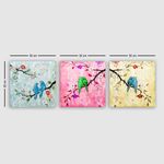 Casa si Gradina - Decoratiuni - Tablouri - Tablou decorativ, Wallxpert, panza, multicolor, 3 piese, 30x30 cm, 564RMY1205 - Infinity.ro