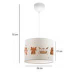 Casa si Gradina - Corpuri si surse de iluminat - Lustre si pendule - Candelabru, Opviq, material textil, multicolor, 24x21x70 cm, 780SGN4657 - Infinity.ro