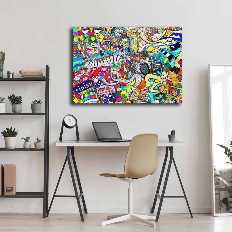 Casa si Gradina - Decoratiuni - Tablouri - Tablou decorativ, Wallxpert, panza, multicolor, 70x100 cm, 649THL1150 - Infinity.ro