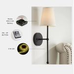 Casa si Gradina - Corpuri si surse de iluminat - Plafoniere, aplice si spoturi - Aplica de perete, Opviq, metal, negru crem, 16-9x15x60 cm - Infinity.ro