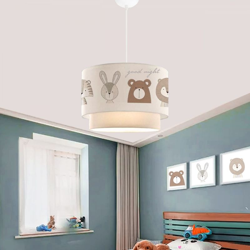 Casa si Gradina - Corpuri si surse de iluminat - Lustre si pendule - Candelabru, Opviq, material textil, multicolor, diametru 30 cm, inaltime 70 cm, 780SGN4662 - Infinity.ro