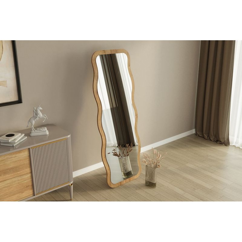 Casa si Gradina - Decoratiuni - Oglinzi - Oglinda, Hanah Home, mdf, natural, 50x160x2.2 cm, 116SAM1186 - Infinity.ro