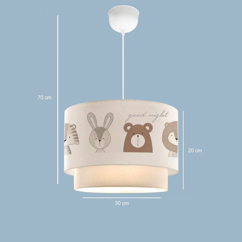 Casa si Gradina - Corpuri si surse de iluminat - Lustre si pendule - Candelabru, Opviq, material textil, multicolor, diametru 30 cm, inaltime 70 cm, 780SGN4662 - Infinity.ro
