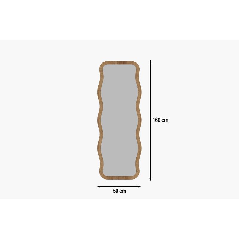 Casa si Gradina - Decoratiuni - Oglinzi - Oglinda, Hanah Home, mdf, natural, 50x160x2.2 cm, 116SAM1186 - Infinity.ro