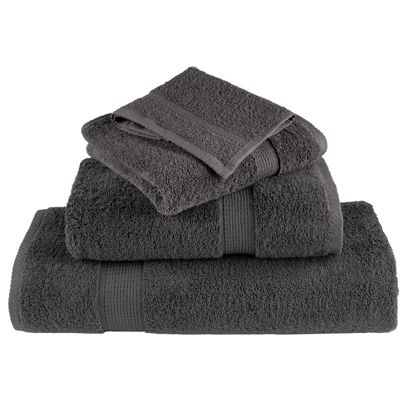 Casa si Gradina - Textile si covoare - Textile baie - Prosoape - Prosoape de baie 10 pcs Antracit 15 x 21 cm Bumbac - Infinity.ro