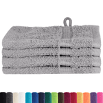 Casa si Gradina - Textile si covoare - Textile baie - Prosoape - Prosoape de baie 4 pcs Gri 15 x 21 cm Bumbac - Infinity.ro