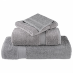Casa si Gradina - Textile si covoare - Textile baie - Prosoape - Prosoape de baie 4 pcs Gri 15 x 21 cm Bumbac - Infinity.ro
