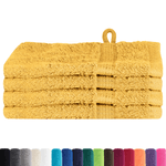 Casa si Gradina - Textile si covoare - Textile baie - Prosoape - Prosoape de baie 4 pcs Auriu 15 x 21 cm Bumbac - Infinity.ro