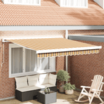 Casa si Gradina - Gradina si terasa - Umbrele si pavilioane - Umbrele - Copertina manuala retractabila cu dungi multicolore 300x250 cm - Infinity.ro