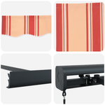 Casa si Gradina - Gradina si terasa - Umbrele si pavilioane - Pavilioane - Marchiza manuala retractabila galbena si portocalie 300x250 cm - Infinity.ro