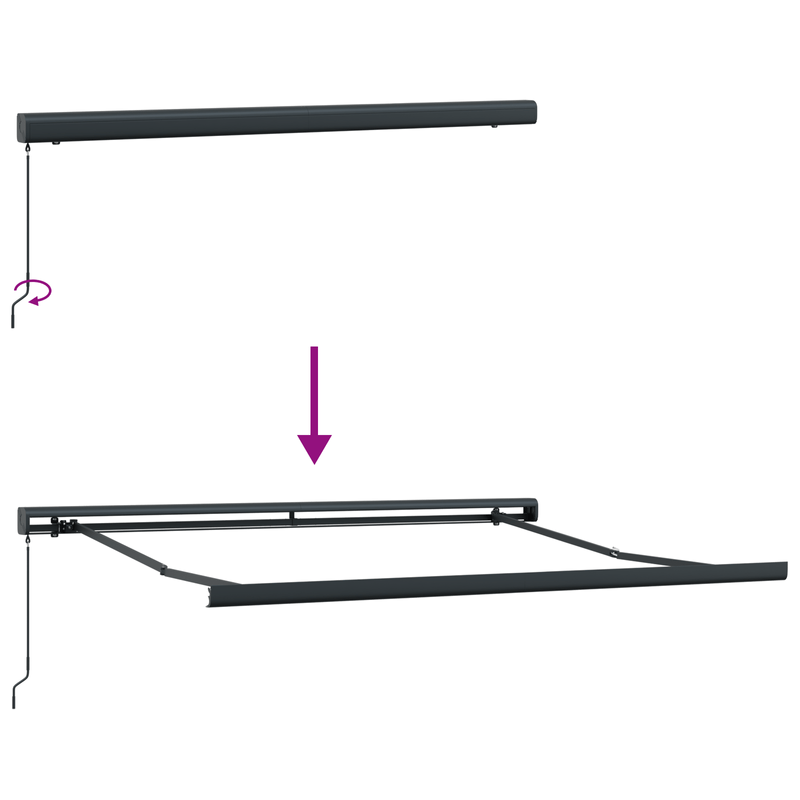 Casa si Gradina - Gradina si terasa - Umbrele si pavilioane - Pavilioane - Marchiza manuala retractabila galbena si portocalie 300x250 cm - Infinity.ro