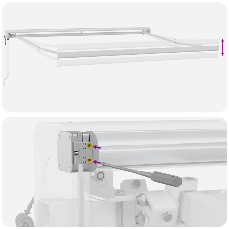 Casa si Gradina - Gradina si terasa - Umbrele si pavilioane - Pavilioane - Marchiza retractabila automata galbena si portocalie 300x250 cm - Infinity.ro