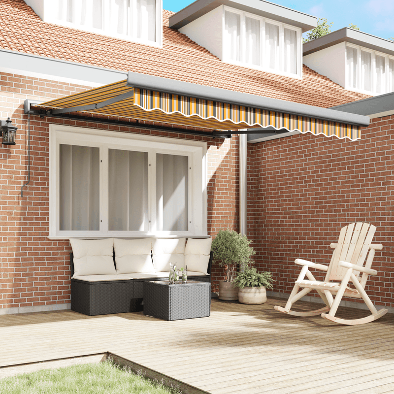 Casa si Gradina - Gradina si terasa - Umbrele si pavilioane - Umbrele - Copertina manuala retractabila Dungi Colorate 300x250 cm - Infinity.ro