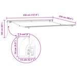 Casa si Gradina - Gradina si terasa - Umbrele si pavilioane - Umbrele - Copertina manuala retractabila galbena si portocalie 350x250 cm - Infinity.ro