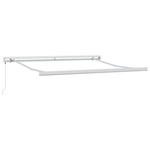 Casa si Gradina - Gradina si terasa - Umbrele si pavilioane - Umbrele - Copertina manuala retractabila Rosie si Alba cu Dungi 350x250 cm - Infinity.ro